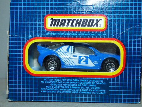 Matchbox Superfast MB 34 Ford RS 200 blue No.2 - Picture 2 of 2