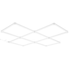 VEVOR Lampe Garage LED 5 Carrés 22000 lm Plafonnier Atelier Éclairage Lumineux