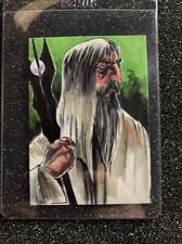 Lord Of the Rings "SARUMAN" /2500 Bam Box GEEK Artist AUTO Select Card
