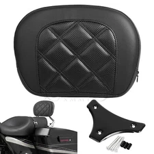 Rear Sissy Bar Backrest Pad W/Bracket For Harley Ultra Limited Road King FLHTC