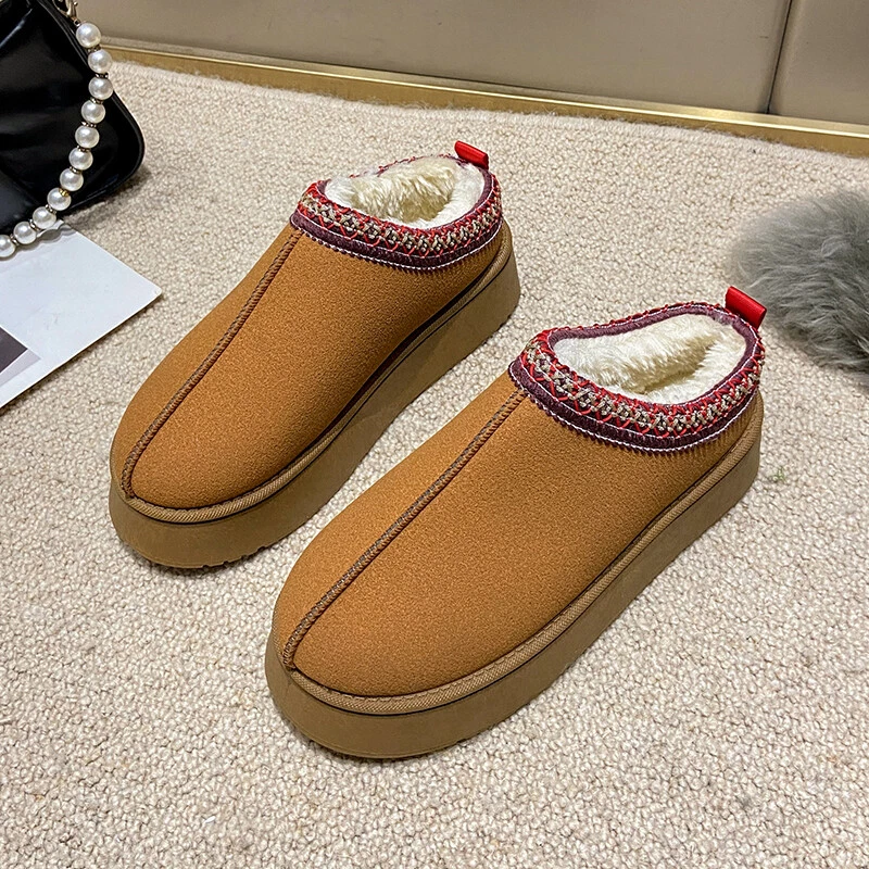 【SALE】Vegan UGG Boots Women Men Mini Platform Low Ankle Non-slip Slipper Boots - image 3 of 4