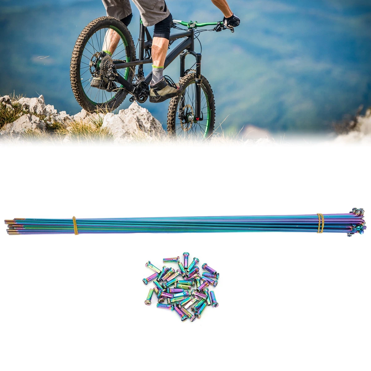 Colored spokes for mountain bikes sales