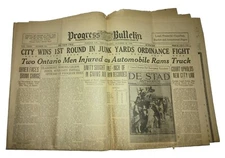 Progress Bulletin Pomona CA October 10, 1930 L.A. MEXICAN *Scarce Newspaper