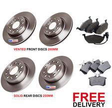 FOR SKODA OCTAVIA 1.4 1.6 1.9 2.0 TDi 04-11 FRONT & REAR BRAKE DISCS & PADS NEW