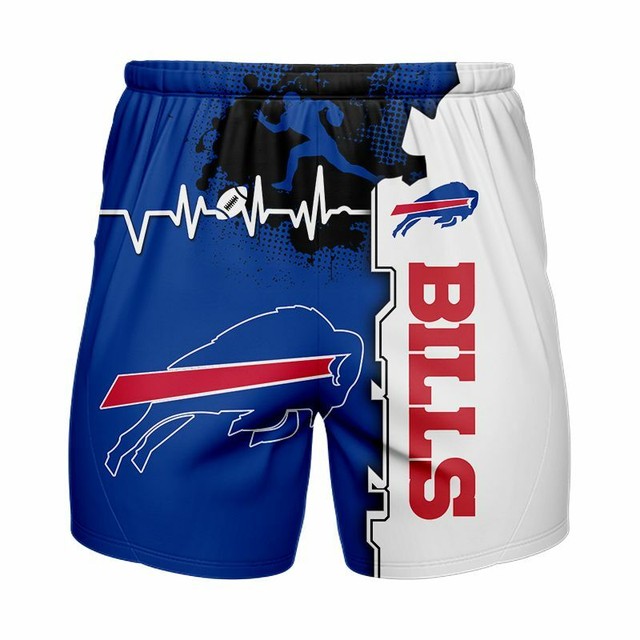 Buffalo Bills Mens Size Small through 2XLarge Athletic Zubaz Shorts B3