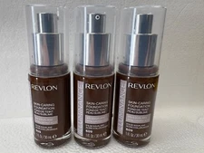 Revlon Illuminance Skin-Caring Liquid Foundation 609 Sienna lot of 3