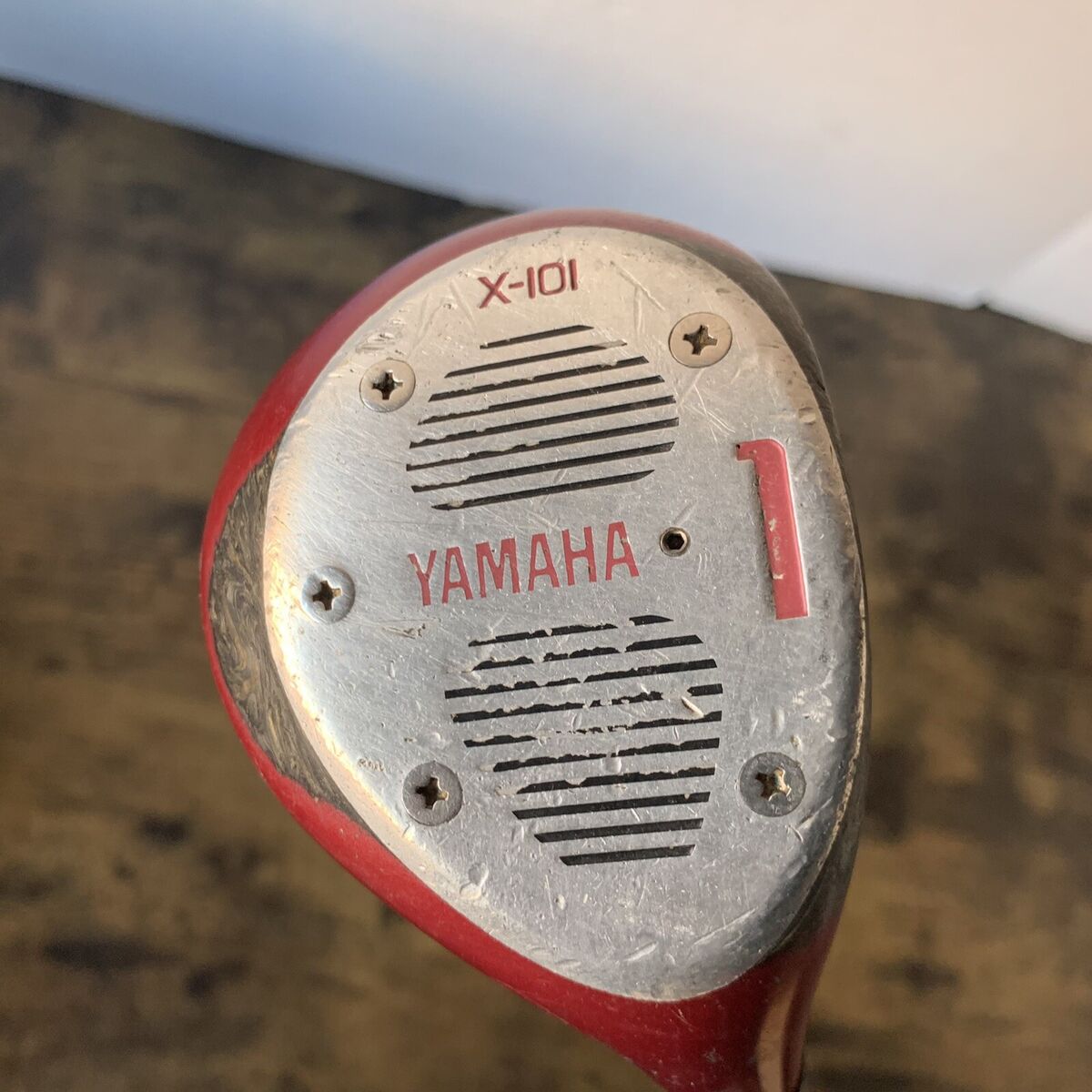 Vintage YAMAHA Red X-101 1 Wood Molded Carbon Head Unmrkd Vintage YAMAHA Red X-101 1 Wood Molded Carbon Head Unmrkd