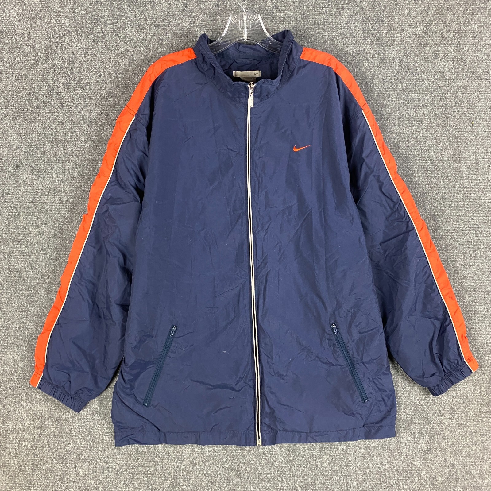 Nike Fleece Lined Windbreaker Jacket Men's XL Full Zi… Gem