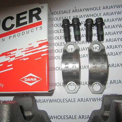 Spicer 1310 U Joint Strap Kit 2 Straps,4 Bolts Chevy, Jeep, Ford