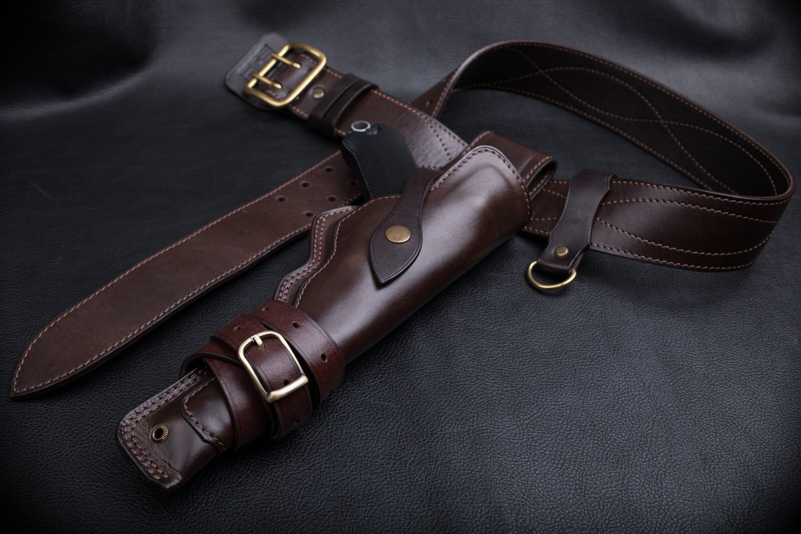 Luger P08 Artillery Custom Made Leather Drop-Leg Holster | Vintage Look  Unique