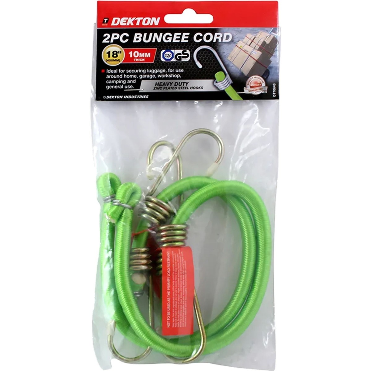 10mm Elastic Stretch Bungee Cords Hooks Cables Tie Down Rope 2pc