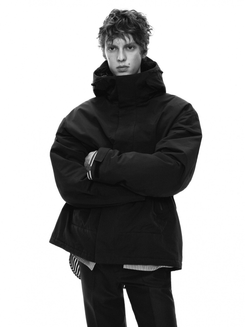Uniqlo +J Jil Sander Hybrid Down Oversized Parka W/ Hood Dark Grey S Small