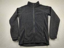 Columbia Kids' Size XL Dark Gray Fleece Zip-up Mock Neck Jacket