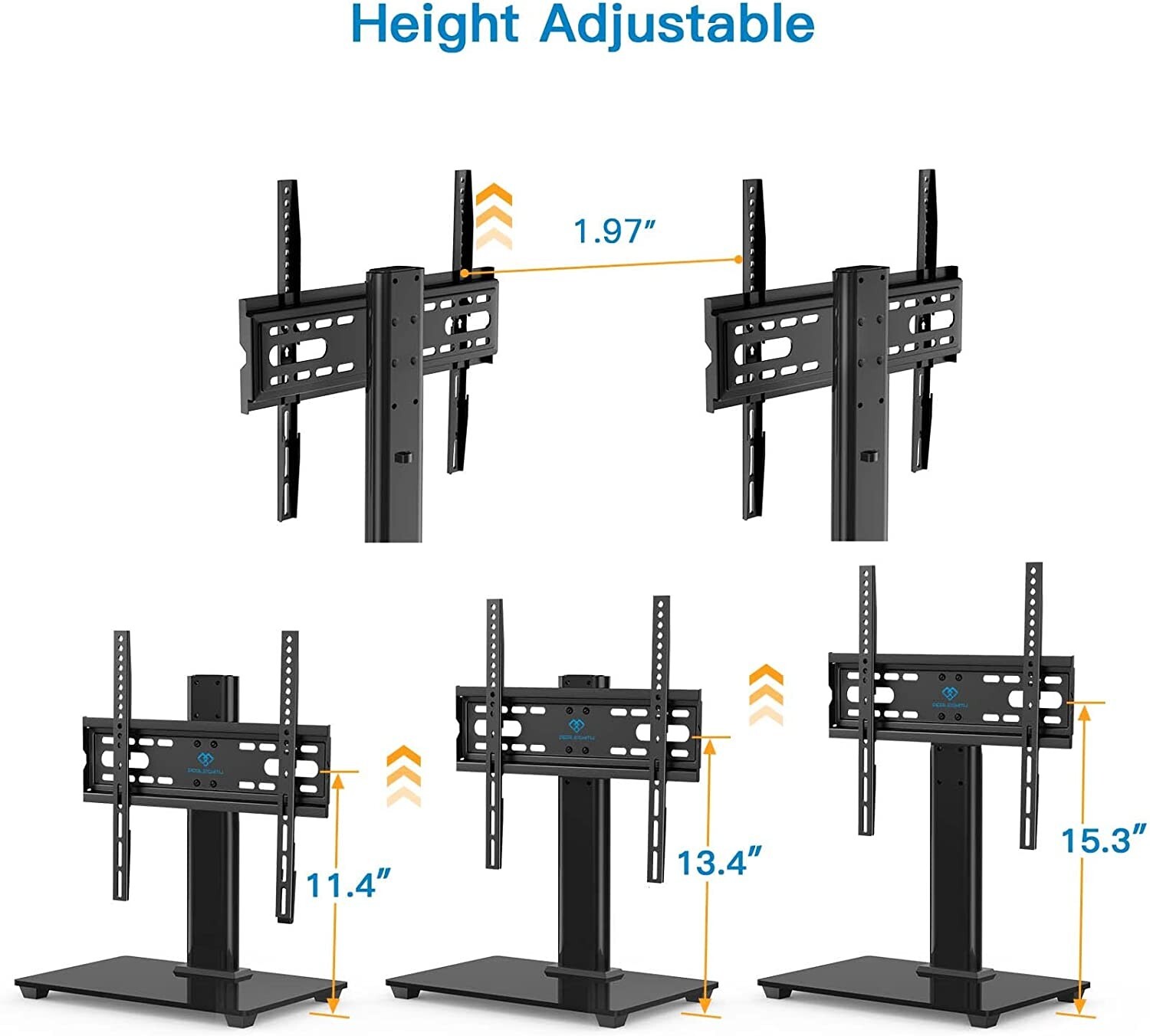 PERLESMITH Universal TV Stand PSTVS04  Table Top TV Stand 32-55"