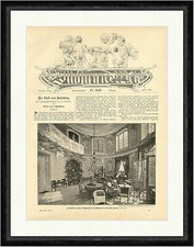 In the Pavilion in Plön, Shell Hall German Reich Prussia Balcony Facsimile_E 3058