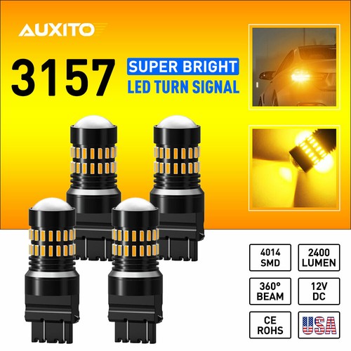 4X AUXITO Amber LED Turn Signal Blinker DRL Parking Light Bulb - Foto 10