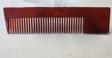 Vintage Salon Style Brown Plastic Comb 4.5" Pre-owned