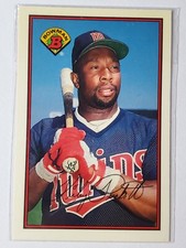 KIRBY PUCKETT 1989 Bowman TIFFANY Parallel Card #162 From Glossy Factory Set 89