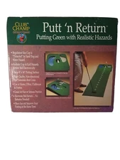 CLUB CHAMP " PUTT'N & RETURN " TRAIN AID & PRACTICE & FUN ! 8 FEET LONG