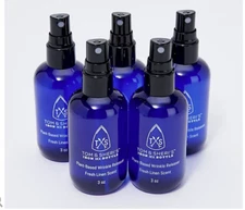 Traveler Set, 5 Tom & Sheri's Wrinkle Release Spray Bottles, Plant Base Formula