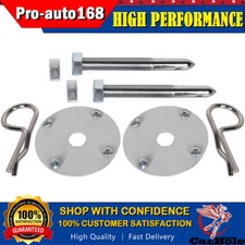 Universal Car Mount Bonnet Hood Pins Lock Latch Kit Racing Sport Stainless Steel Universal Car Mount Bonnet Hood Pins Lock Latch Kit Racing Sport Stainless Steel