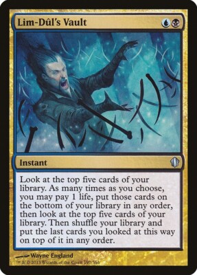 1x - Lim-Dul's Vault - Commander 2013 - UC LP MTG