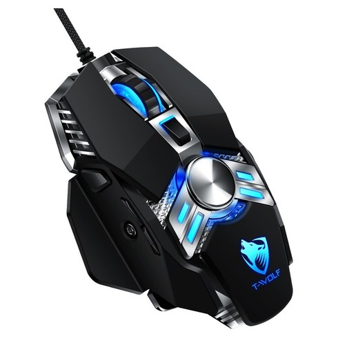 Neu V10 Wolf Warrior kabelgebunden USB optische RGB LED Gaming PC Maus 6400 D... - Bild 5 von 5