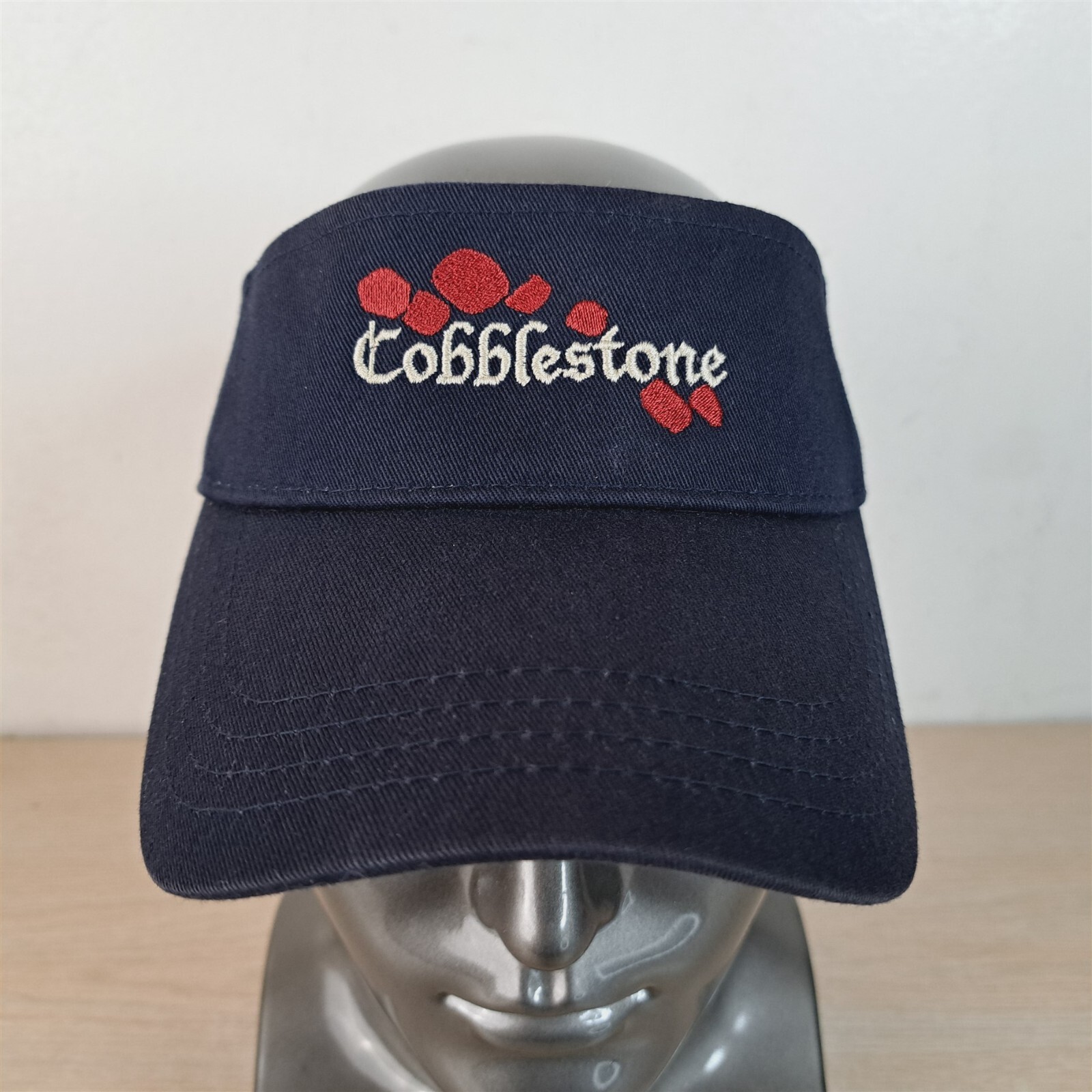 COBBLESTONE ADJUSTABLE STRAPBACK SUN VISOR/CAP, B… - image 1