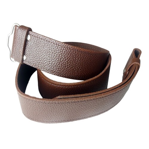 Cinturón escocés Kilt cuero marrón grano suave ropa de tierra alta BBI S M L XL VENTA REINO UNIDO - Imagen 5 de 15