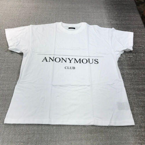 Hood By Air Shirt Mens Large Anonymous Club White Tee S/S Made in USA D235235