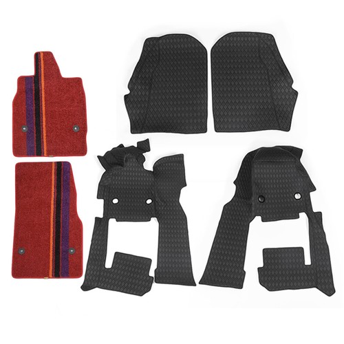 All Weather For 20-2024 C8 Chevrolet Corvette Stingray Floor Mats Luxury Carpet - Picture 2 of 14