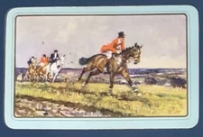 EN7 Swap Playing Cards 1 VINTAGE ENGLISH NAMED HORSES HUNTING