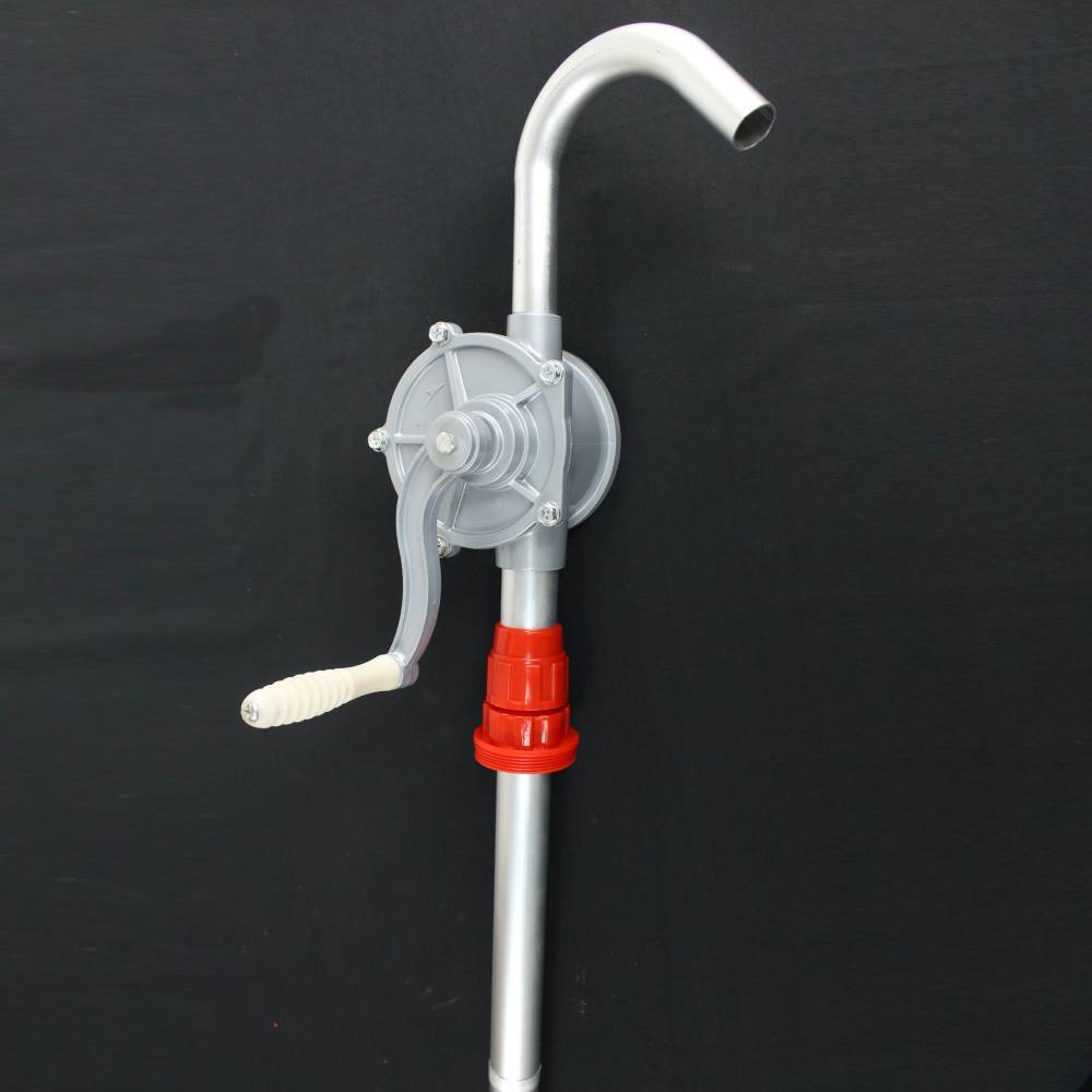 Manual Hand Crank Rotary Pump Oil Fuel Transfer Suctin Drum 55 Galls