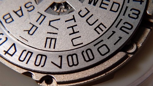Genuine Wittnauer movement wristwatch D11VA1 INT 7526/3, Jubilee. day date grey - Picture 2 of 8