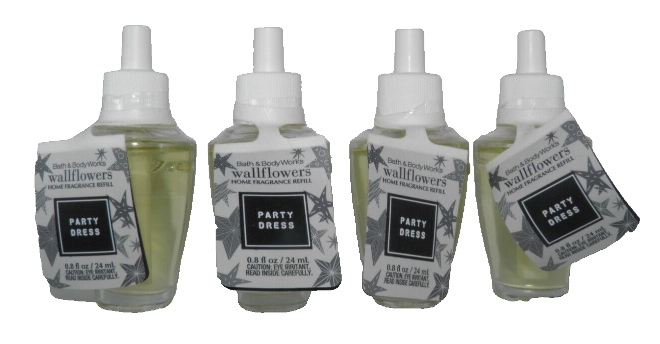 Bath & Body Works PARTY DRESS WALLFLOWER (4 PACK)  REFILL BULB