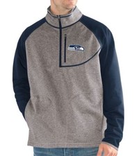 NWT NFL Men's Seattle Seahawks Mountain Trail Pullover Fleece Jacket