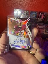 Panini 2019 Bryce Love Rookie Autograph Washington Commanders NFL Card #47. rookie card picture