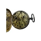 Antique Style Mechanical Pocket Watch Silver Case Roman Numerals Full Hunter — photo 2