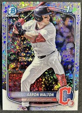 2025 Bowman Draft Chrome Aaron Walton 1st Sparkle Refractor #BDC-134