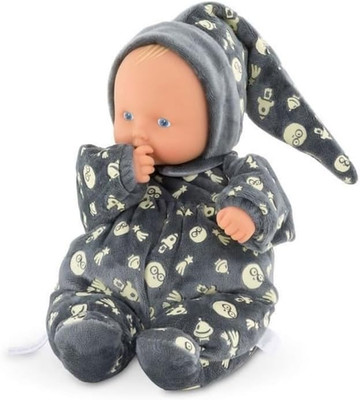 Mon Doudou Babipouce Glow in the Dark Baby Doll - Extra Soft Cuddly 11'' Doll wit