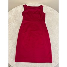 Banana Republic Women's Red WOOL BLEND Sleeveless Sheath Dress Size 0 Formal