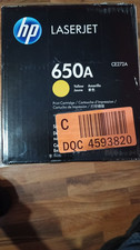 Genuine HP 650A LaserJet Toner Cartridge - Yellow For HP CE272A