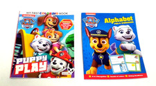 Lot of 1 Paw Patrol Activity Pre-K Alphabet Workbook  1 Coloring Book