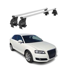 Menabo Dachträger Grundtäger für Audi A3 8PA Sportback 2005-2013 50kg Silber 2x