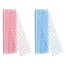 40Pcs 5.9 x 2" Washi Tape Cards with Arc Corner for Home, Pink/Blue
