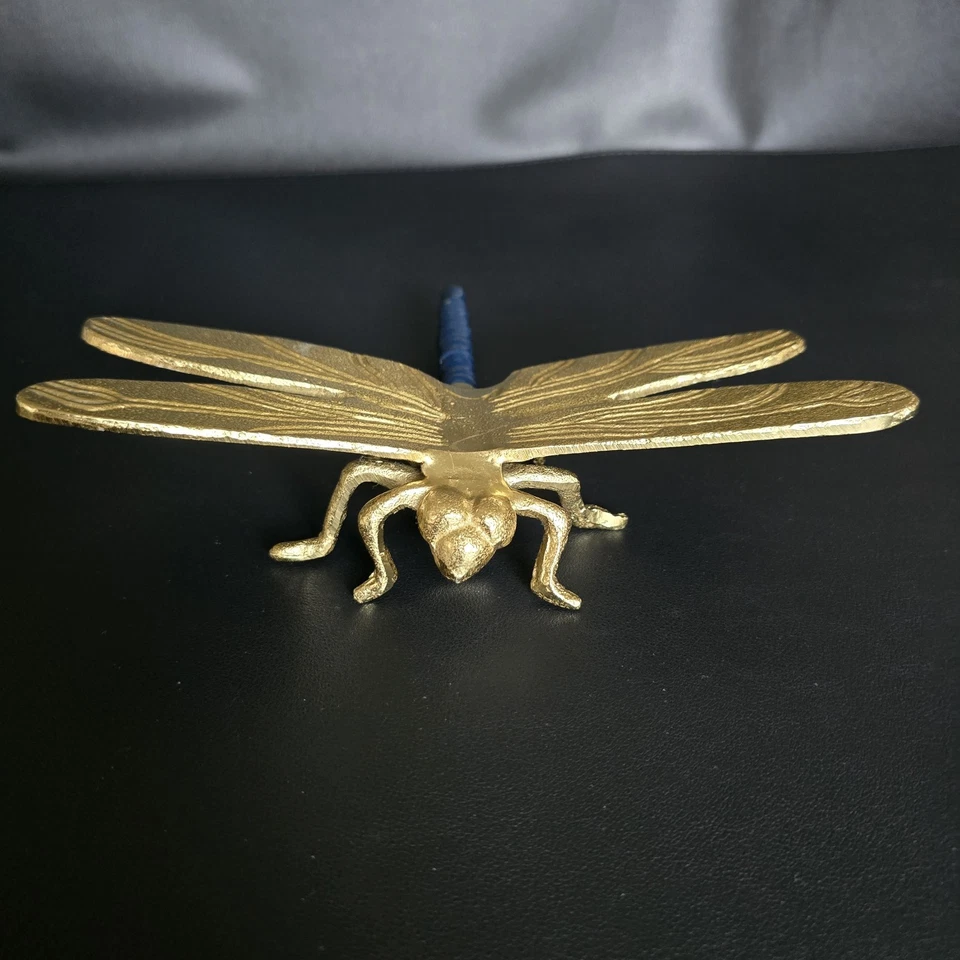 Ficha aleteante diseño cian 1 escultura libélula Foto 4 de 4