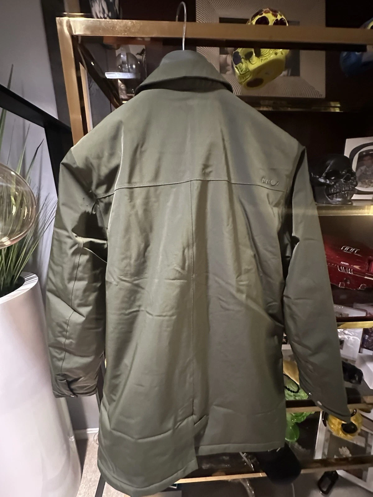 NN07 no nationality Men Green Primaloft Insulated Mid-Length Coat XL Zip/Button - product detail image 12
