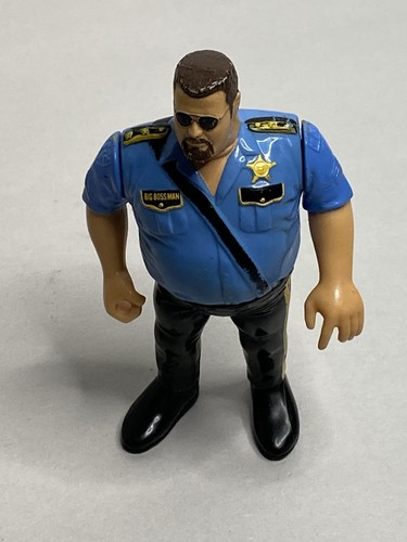 Vintage 1990 WWF Hasbro Big Boss Man Series Action...