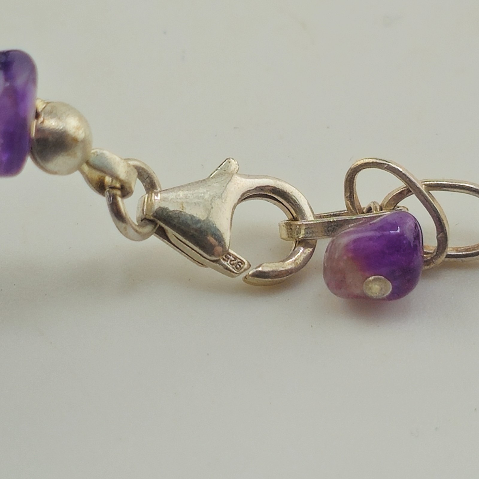 Amethyst Two Strand Statement Necklace Tumbled Nu… - image 6