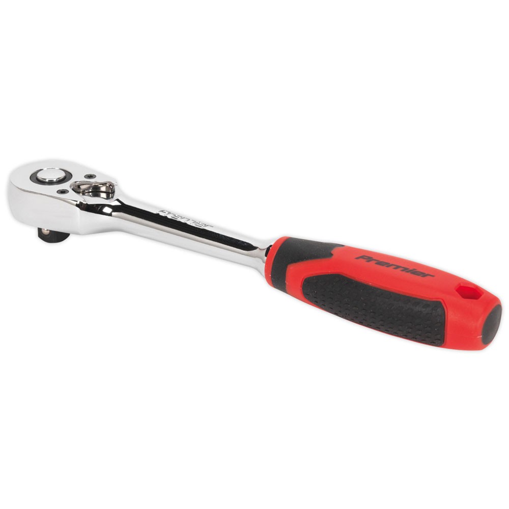 Sealey Ratchet Wrench 3/8""Sq Drive Pear-Head Flip Reverse